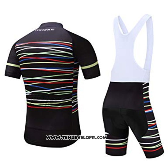 2019 Maillot Ciclismo Coconut Ropamo Noir Manches Courtes et Cuissard
